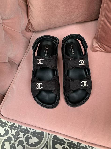 chanel dad sandals quilted|Chanel dad sandals 2020 price.